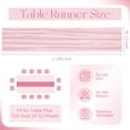 thumbnail image 2 of Mantel para queso Beautane de Table Runner, color rosa claro, 43 x 274 cm, paquete de 10, 2 of 7