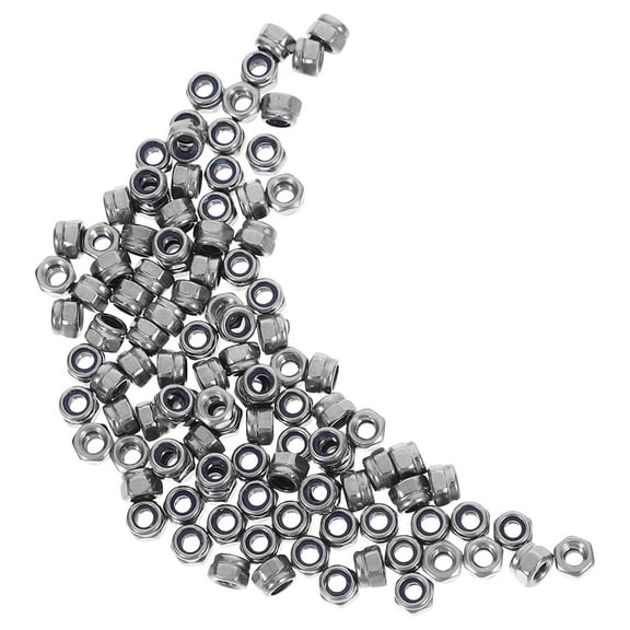 Hytrove Hardware Nut 100Pcs 304 Stainless Steel Metal Nuts For Automotive