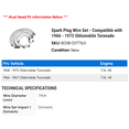 thumbnail image 2 of Spark Plug Wire Set - Compatible with 1966 - 1972 Oldsmobile Toronado 1967 1968 1969 1970 1971, 2 of 2