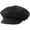 Black, variant on Vintage Denim French Octagonal Beret Hat for Women, Retro Newsboy Sun Hat for Summer Wear