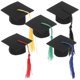 thumbnail image 3 of Graduation Cap Toppers with Tassel for DIY Decor Assorted Color Felt Cloth and Tassel Mini Size, 3 of 4