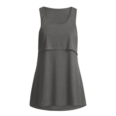 

Tangnade pregnant costumes for women maternity dress Women Maternity Loose Comfy Pull-up Nursing Tank Tops Vest Breastfeeding Shirt