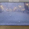 thumbnail image 6 of Ambesonne Urban Place Mats Set of 4, Morning Print Prague Streets, Standard Size, Mustard and Lavender Blue, 6 of 6
