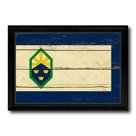 Colorado Springs City Colorado State Flag Vintage Canvas Print