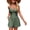 Army Green, variant on Women's One Piece Swimsuit Padded Bathing Suit Ruched Backless High Waisted Cross Boyshort V Neck Swimwear Peacock Blue X-Large
