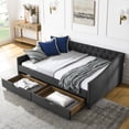 thumbnail image 2 of Full size daybed with drawers storage space and foam padded sides for comfort, 2 of 6