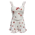 thumbnail image 4 of Ailaofu Womens Graphic Print Ribbed PJ Set Cute Pajamas Set, 4 of 5