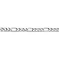 thumbnail image 2 of Auriga Fine Jewelry 14K White Gold 5.75mm Figaro Chain Necklace 16 inch for Women, 2 of 6