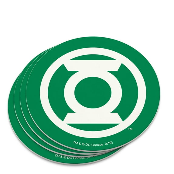 Green Lantern White Logo Novelty Coaster Set