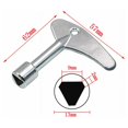 thumbnail image 2 of Pieza original para tractores de jardín y césped, llave universal de acero inoxidable, llave triangular liviana, esencial para acceder a la puerta del elevador de emergencia, 2 of 5