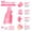 Pink, variant on 10 Pack Nail Polish Remover Clips, Gel Polish Soak Off Caps for Nail Art Removal, TIKA