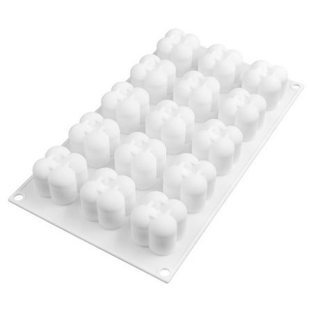 

Xewsqmlo 15 Cavity Silicone Magic Cube Fondant Mold Chocolate Mousse Cake Mould