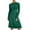 Green, variant on Jinhomg 2025 Dressy Casual Outfits for Women 2 Piece Solid Business Clothes Soft Cozy Long Sleeve Crew Neck Knit Tops with Pleated Midi Skirt Summer Saving Green XL