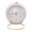 Pink, variant on Small Desk Clocks For Shelf Bedroom Office, Table Alarm Clocks, Gold Vintage Metal Living Room Decor Clock