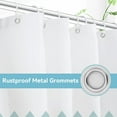 thumbnail image 4 of Shower Curtain Blue Geometric Lightweight Machine Washable Polyester Bottom Weighted Bathroom Curtain with Grommets Hooks 54"W x 78"L (Pack of 1), 4 of 6