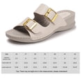 thumbnail image 2 of Sandalias de playa de verano con correa de hebilla doble zapatos de vestir informales cómodos sandalias de vestir de punta abierta para mujeres, 2 of 9
