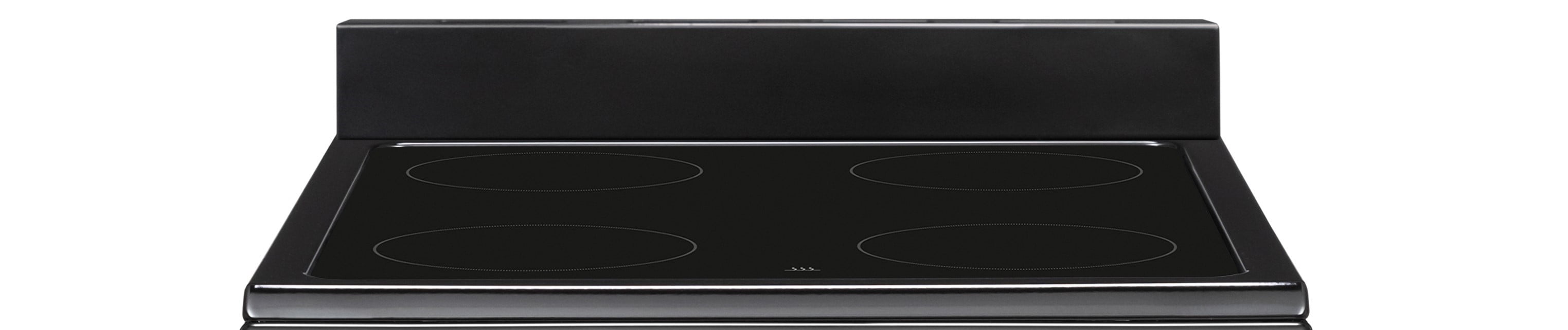 Premium Levella PREV2007VB 20" Vitroceramic Cooktop Electric Range with 4 Burners and 1.9 Cu. Ft. Single Convection Oven - Black