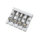 thumbnail image 5 of Puente de bajo de 4 cuerdas para guitarras eléctricas, monturas de repuesto para cuerdas de bajo Plata, 5 of 9