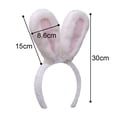 thumbnail image 2 of Diadema de orejas de conejo - Orejas de conejo de Pascua de peluche - Accesorios de disfraz de conejo para niños y adultos MFZFUKR CPB-SSW2030-2, 2 of 5