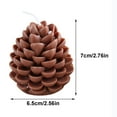 thumbnail image 3 of XMMSWDLA Christmas Pine Cone Candles Christmas Pinecone Candle Decorations Real Wax Unscented Candle for Thanksgiving Christmas Winter Holiday Decoration, 3 of 7