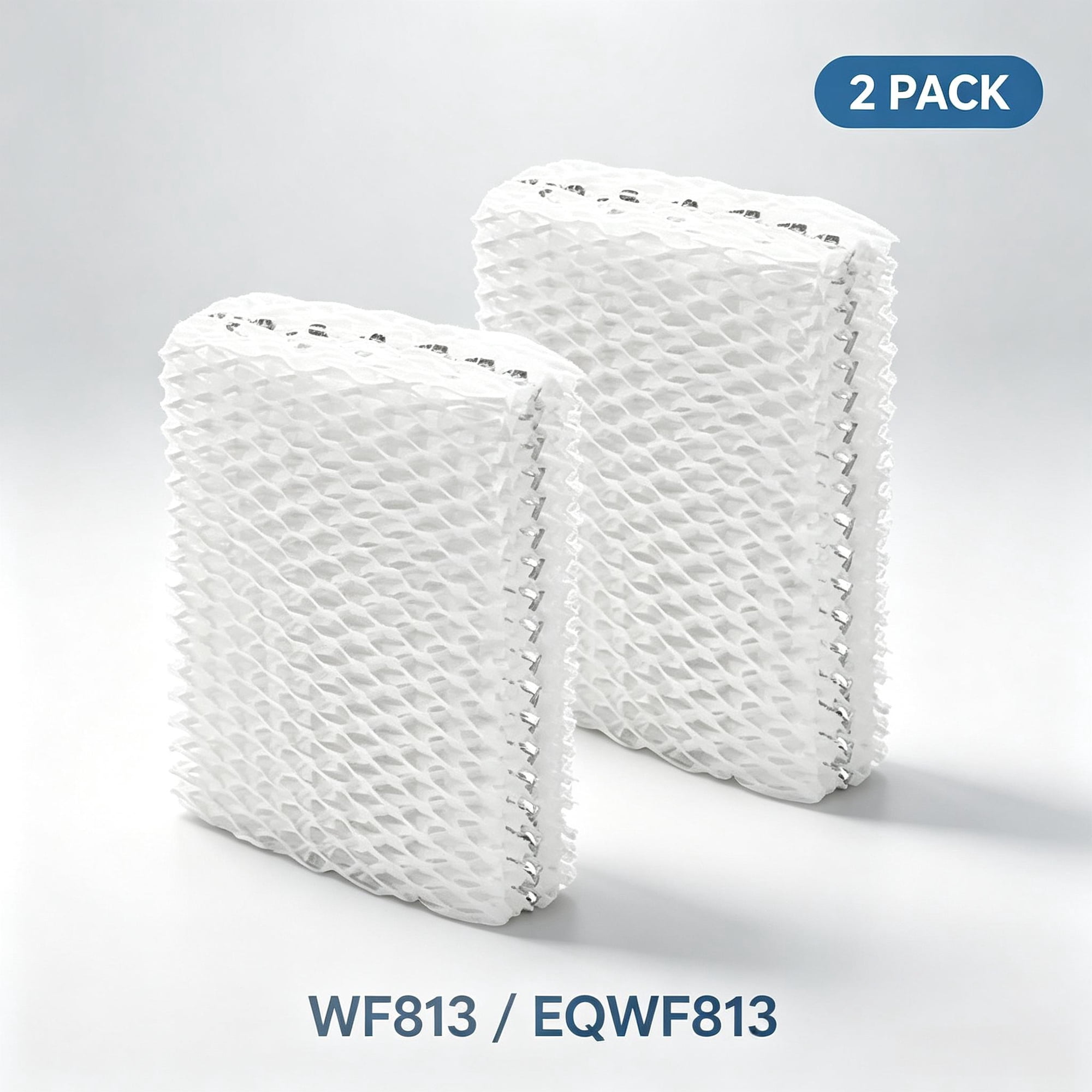 2 Pack WF813 Eqwf813 Humidifier Filter Replacement for Eqwf813 Eq-2119-Ul, Re-lion RCM-832 RCM-832N, ProCare PCCM-832N Cool Cool Mist Humidifiers Wick Filters