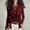 Red, variant on Guieoi Fringe Vest for Women Faux Suede Sleeveless Tassel Top Outerwear Casual Layering Dressy Tank Black XL