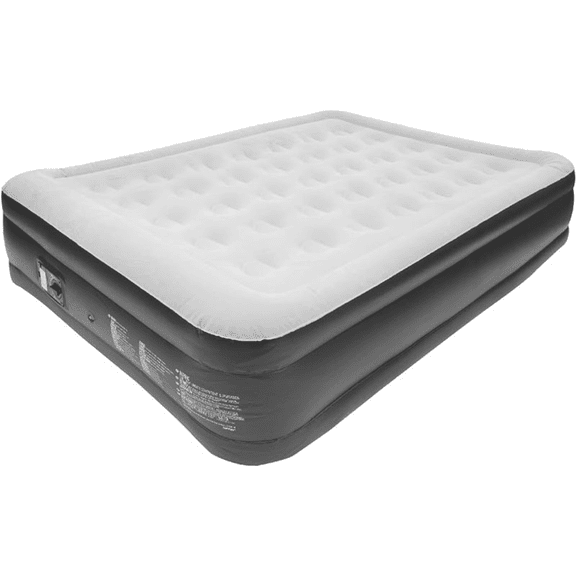 Inflatable Mattress Queen Air Mattress with Built-in Pump 18" Blow up Mattress Portable Air Bed for Home Guest Camping