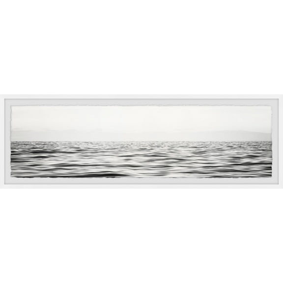 Marmont Hill B&W Sea Framed Painting Print