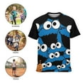 thumbnail image 5 of Cookies Unisex 3D Teen T-Shirts Fashion Printed Shirts Short Sleeve Top Teen Men Women Boy Girls, 5 of 8