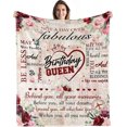 thumbnail image 1 of LHSHID 50th Birthday Gifts for Women Blanket 50th Birthday Decorations Woman 50th Birthday Gift Ideas Gifts for 50 Year Old Women 1973 Birthday Gifts for Women Throw Blanket 50x60in, 1 of 6