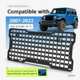 thumbnail image 5 of Kojem Tailgate Molle Panel for 2007-2022 Jeep Wrangler JK JL Rear Door Cargo Organizer Interior Storage Plate Racks Aluminium, 5 of 8
