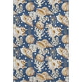 thumbnail image 2 of Addison Rugs Mayfield Washable Coastal Shells Blue Rectangle Rug, 9' x 12', 2 of 6