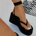 thumbnail image 1 of Sandalias con cuña y correa intercambiable Sandalias con cadena de metal para mujer Wmkox8yii sa4413, 1 of 3