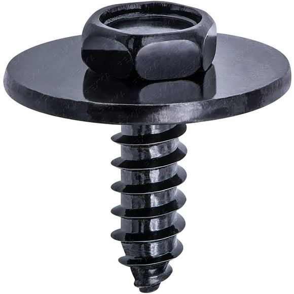 Rexka 30 pcs M4.8-1.61 x 16mm Hex Head Sems Screws for BMW Wheel Arch Trim Underfloor Coating Rear Trim Cover Underhood Shield 07147129160 E46 E60 E63 E66 E70 E82 E83 E90 07-14-7-129-160
