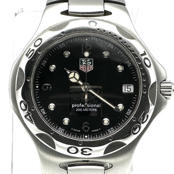 Pre-Owned TAG HEUER Kirium Professional 200 Date WL1112 Quartz Stainless Steel Men's Watch with...