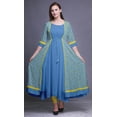 thumbnail image 2 of Bimba Robe Anarkali Imprimée pour Femmes Kurti Indienne Sans Manches Kurta Évasée, 2 of 6