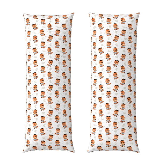 Fotbe Cute Little Pirate Red Panda Funda para Almohada Corporal con Diseño, Funda de Microfibra Ultrasuave de 20x54 Pulgadas, Ropa de Cama Elegante