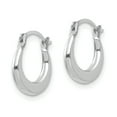 thumbnail image 2 of 14k White Gold Madi K 1.70mm Hoop Earrings, 2 of 3
