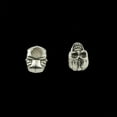 thumbnail image 3 of 20 Piezas de Plata de 4,5 Mm de Agujero 3D Cráneo Aleación de Zinc Espaciadoras DIY Artesanía Hallazgos de Joyería perfecl Cuentas de plata tibetanas, 3 of 7