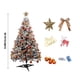 thumbnail image 2 of Adornos navideños, regalos navideños, árbol de Navidad blanco, decoración navideña de flocado denso, árbol de Navidad con agujas, copos de nieve, agujas de pino., 2 of 2