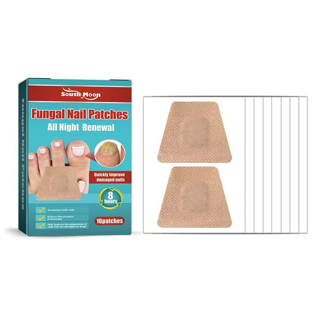 16 parches antifúngicos para el tratamiento de uñas, reparación de hongos en los dedos de los pies, onicomicosis, adhesivos