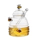 thumbnail image 1 of Frascos de vidrio for miel con tapa, recipiente creativo for miel, suministros de cocina, 1 of 7