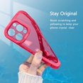 thumbnail image 4 of Kickstand Case for iPhone 13/iPhone 14, 2 Stand Modes Built-in Camera Ring Stand Clear Soft Slim Back Cover with Invisible Stand Anti-Scratch Durable Shockproof Protective Bumper Case - Red, 4 of 8