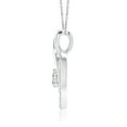 thumbnail image 2 of Angara Natural Diamond Necklace - Diamond Heart Pendant with Infinity Loop in Platinum for Women, 2 of 8