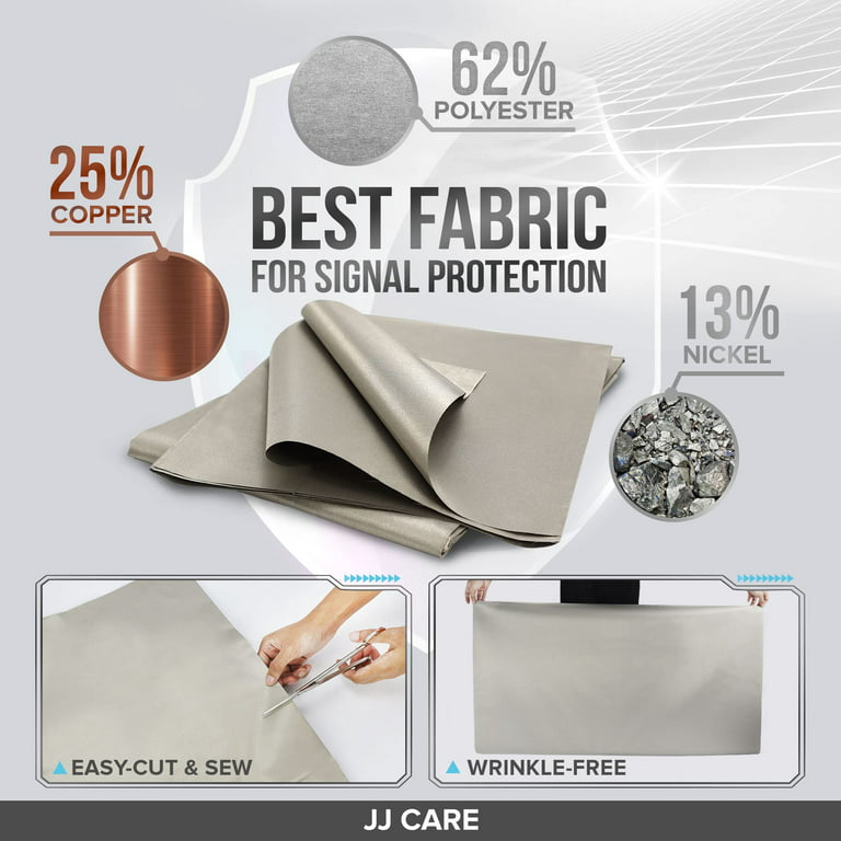 JJ CARE Faraday Fabric (44 x 20 ft. Faraday Cloth + 6.6 Yards Long Fa – JJ  CARE USA