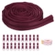 thumbnail image 1 of Uxcell #3 10 Yards Bulk Nylon Coil Zipper by the Yards with 20 Pcs Zipper Sliders and Ruler for Sewing Wine Red, 1 of 6
