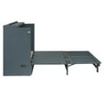 thumbnail image 7 of Queen Size Solid Murphy Wall Bed, Murphy Chest Cube Cabinet Bed with Storage Drawer & USB Charging Station, Folding Murphy Bed for Home, Office, Studio, Guest Room, No Box Spring Needed, Gray, 7 of 7