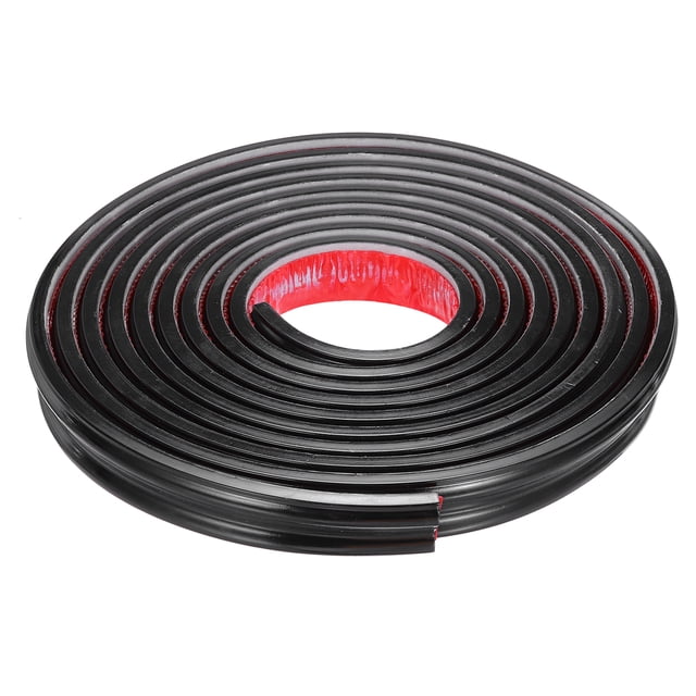 Moldura de zócalo flexible Uxcell, 1.26 pulgadas x 16.4 pies, negra