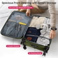 thumbnail image 6 of New York Xpress 2-Piece Softside Expandable Spinner Luggage Set, 22" Carry-on and 32" Checked with TSA Lock, Green - WD8817, 6 of 9