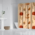 thumbnail image 2 of Happy Thanksgiving Farm Pumpkins Harvest Shower Curtains,Washable Bathtub Curtains with Hooks Friendly Polyester Fabric Bathroom Curtains for Halloween Thansgiving Christmas Hotel Dorm, 2 of 5